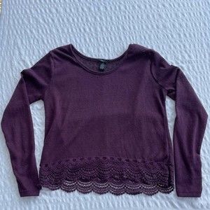 Purple Rue21 sweater, size medium